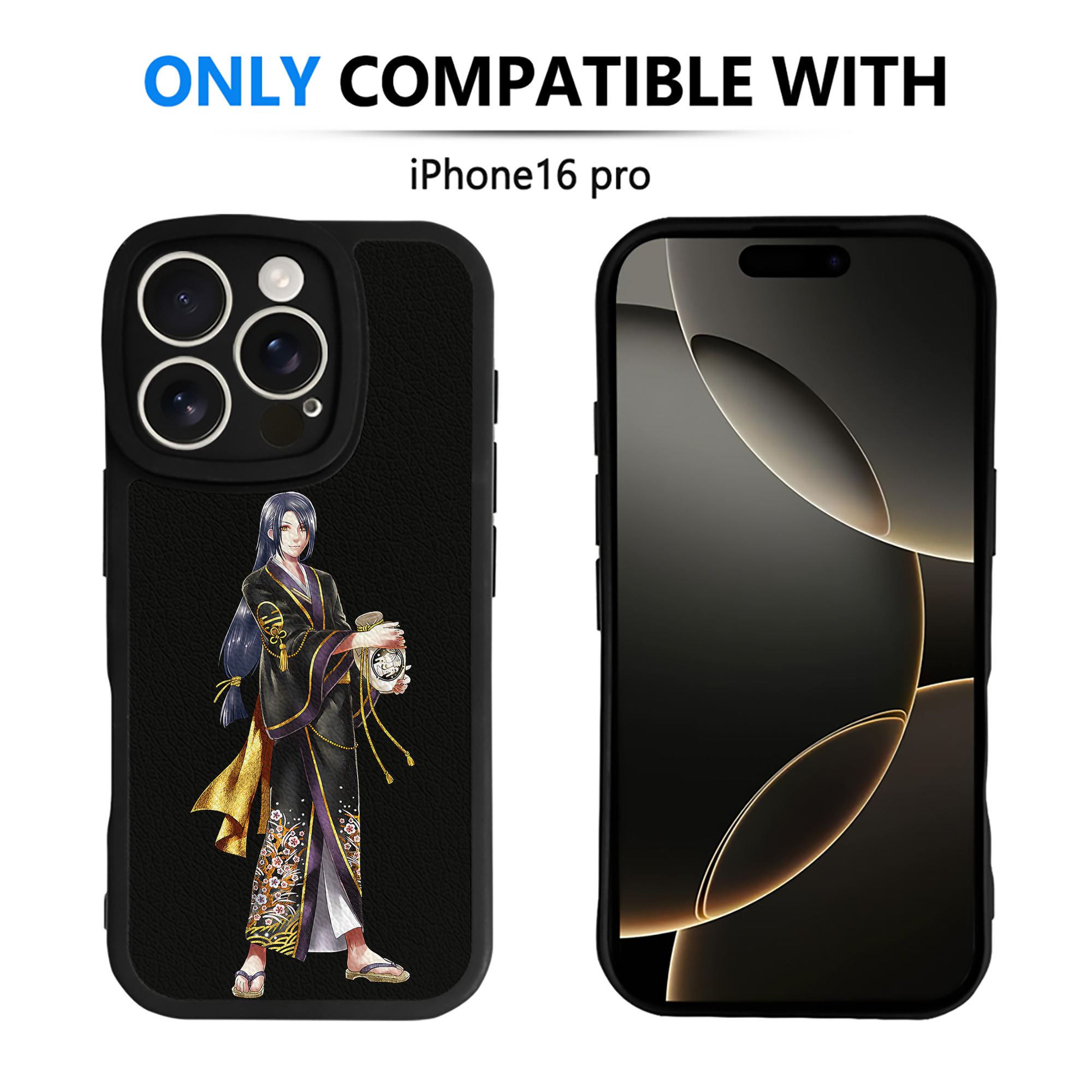 （画像用） 刀剣乱舞 Touken Ranbu 【iPhone 16シリーズ対応】シリコンスマホケース（レザー調） 材質：シリコン